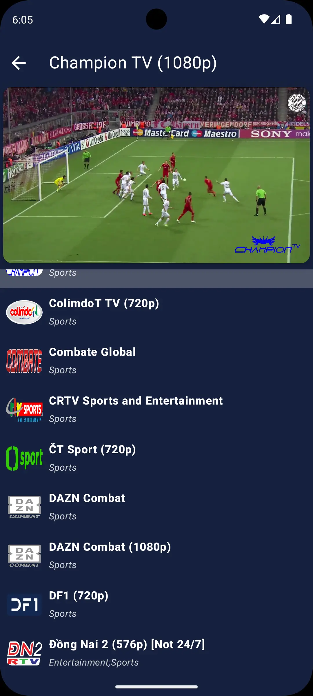 Best Android IPTV Player 2025 Screenshot